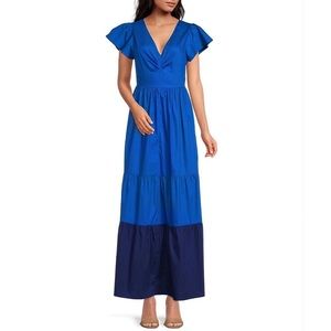 ⚫️ KENSIE
Two Tone Tiered Maxi Dress NEW size 12 retails $138​